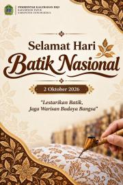 Hari Batik Nasional, Pamong Kalurahan Bakal Kenakan Seragam Batik di Hari Kerja 